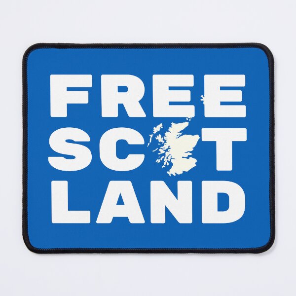 Item preview, Free Scotland - with Map of Scotland on Scottish Flag Blue designed and sold by Indy2tees.