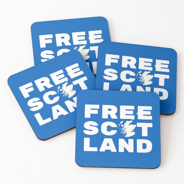 Item preview, Free Scotland - with Map of Scotland on Scottish Flag Blue designed and sold by Indy2tees.