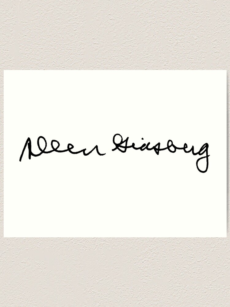 Allen Ginsberg Signature