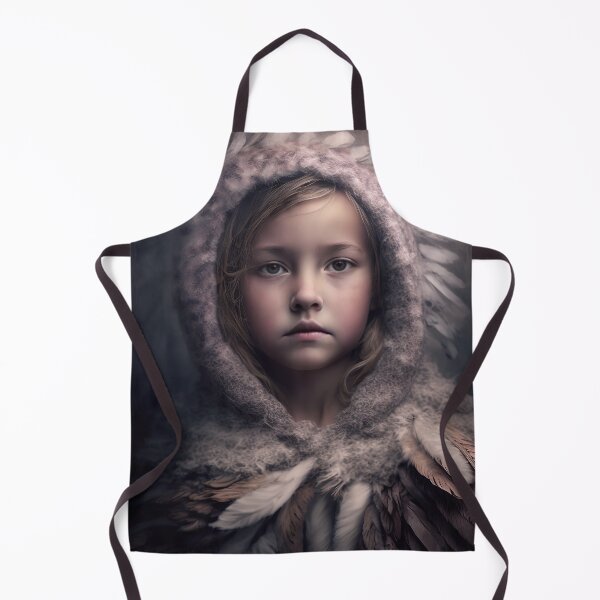 Item preview, A Young Girl in A Warm Coat of Feathers designed and sold by Daniel Leighton.