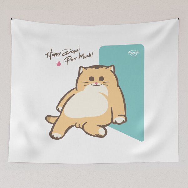 Item preview, cat sitting designed and sold by Happurr.