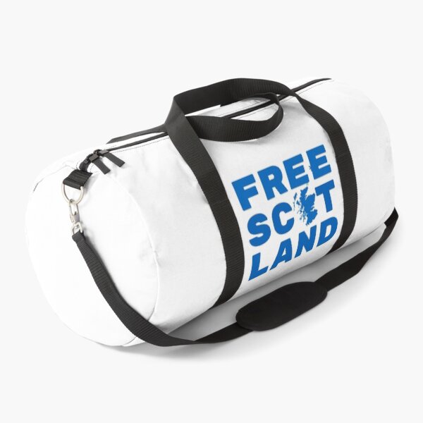 Item preview, Free Scotland - with Map of Scotland, Scottish Flag Blue on white designed and sold by Indy2tees.