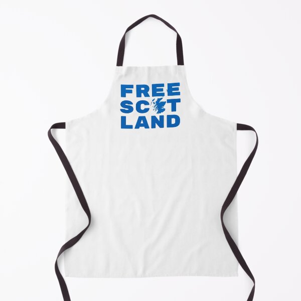 Item preview, Free Scotland - with Map of Scotland, Scottish Flag Blue on white designed and sold by Indy2tees.