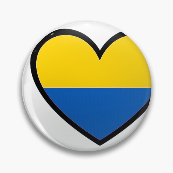 Item preview, UKRAINE FLAG HEART  designed and sold by theworldcupshop.