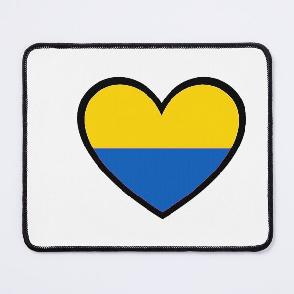 Item preview, UKRAINE FLAG HEART  designed and sold by theworldcupshop.