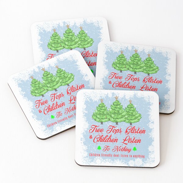 Item preview, Tree Tops Glisten And Children Listen To Nothing, Cute Xmas Tree Bleached Tee Tops designed and sold by yssnyd.