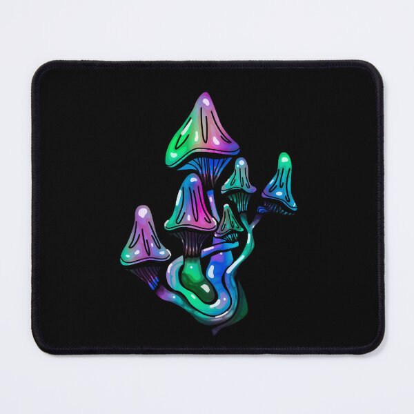 Item preview, Rainbow Mushroom Cluster - Trippy Mushroom Art designed and sold by mikeymadness.