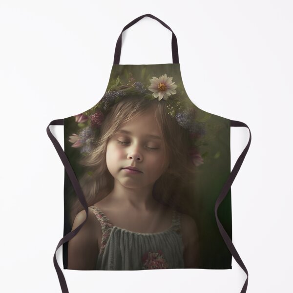 Item preview, A Young Girl Wearing A Wreath of Flowers designed and sold by Daniel Leighton.