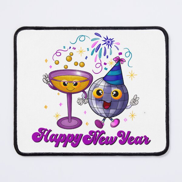 Item preview, Happy New Year friends designed and sold by BlackCatArtBB.