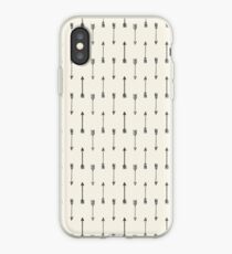 Creme und schwarzer Stammespfeil iPhone-Hülle & Cover