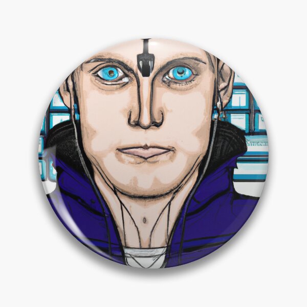 Item preview, Menacing Cyberpunk Futuristic Hacker designed and sold by Artsytee Lab.