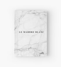 Weißer Marmor Französisch Notizbuch