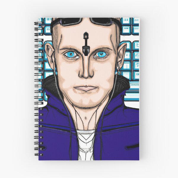 Item preview, Menacing Cyberpunk Futuristic Hacker designed and sold by Artsytee Lab.