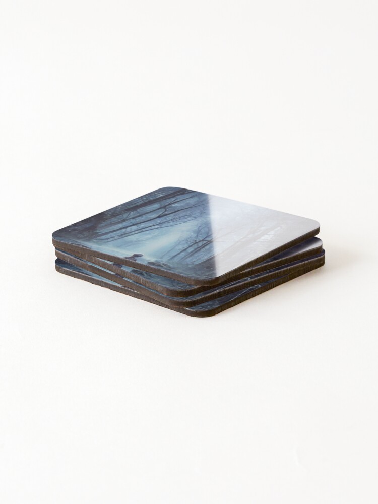 Thumbnail 4 of 5, Coasters (Set of 4), Winter Path designed and sold by Sub-Ruminations.