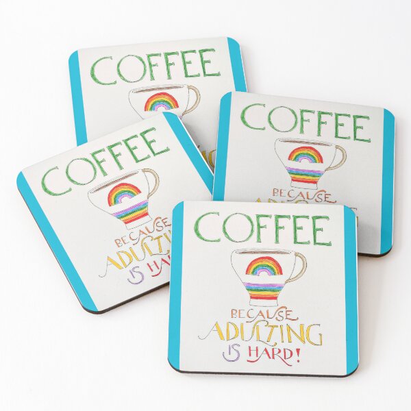 Item preview, Coffee because adulting is hard  designed and sold by Goddessart.