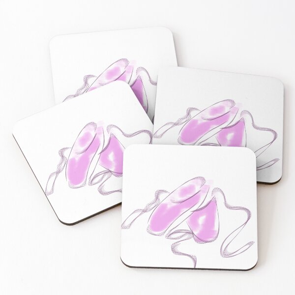 Item preview, Zapatillas de ballet estilizadas en rosa y morado. designed and sold by Alison Pearce.