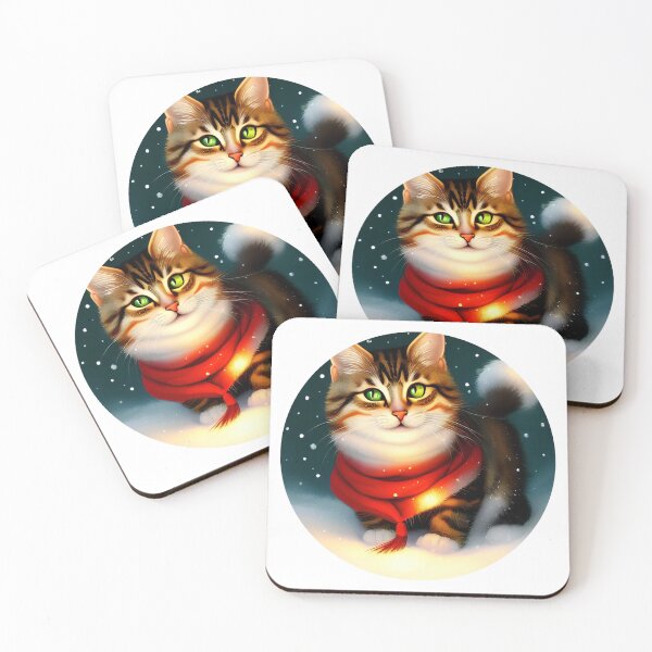 Item preview, Funny Cat Christmas designed and sold by ArtificialCraft.