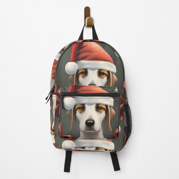 Item preview, Christmas American Foxhound Wearing A Santa Hat designed and sold by ZenEverAI.