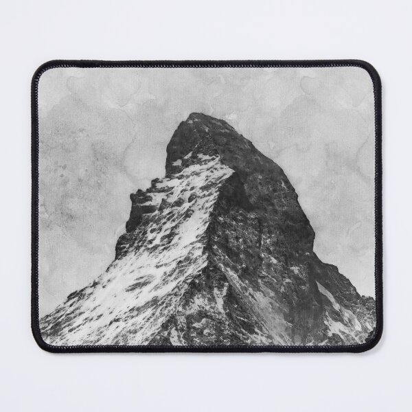 Item preview, Monochrome Matterhorn Mountain Switzerland Zermatt, Grayscale European Swiss Alps Mountains, Monochromatic Winter Matterhorn Landscape Oil Paint, Switzerland Highest Peak designed and sold by Paintcorner.