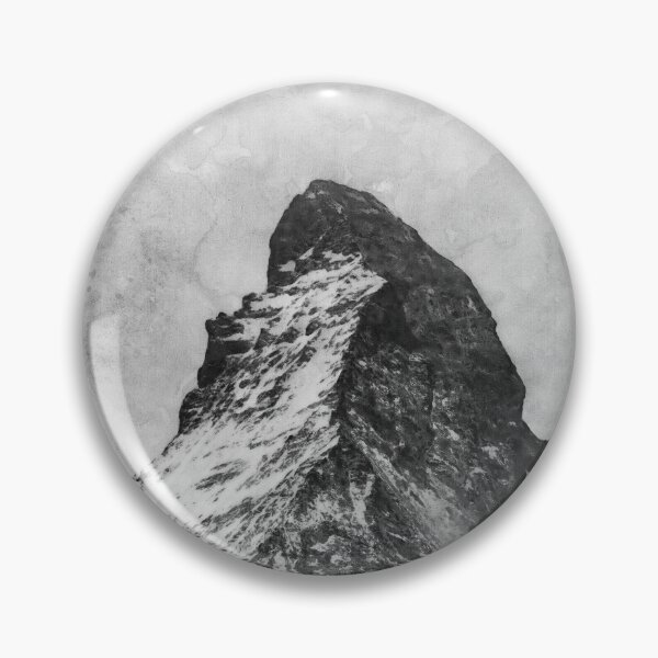 Item preview, Monochrome Matterhorn Mountain Switzerland Zermatt, Grayscale European Swiss Alps Mountains, Monochromatic Winter Matterhorn Landscape Oil Paint, Switzerland Highest Peak  designed and sold by Paintcorner.