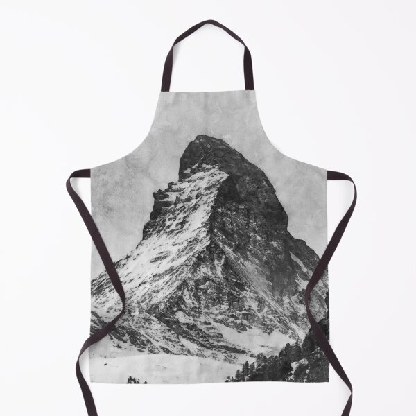 Item preview, Monochrome Matterhorn Mountain Switzerland Zermatt, Grayscale European Swiss Alps Mountains, Monochromatic Winter Matterhorn Landscape Oil Paint, Switzerland Highest Peak  designed and sold by Paintcorner.