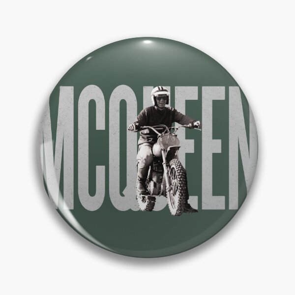 Item preview, Steve McQueen on classic Husky - on Green designed and sold by boltjesdesign.