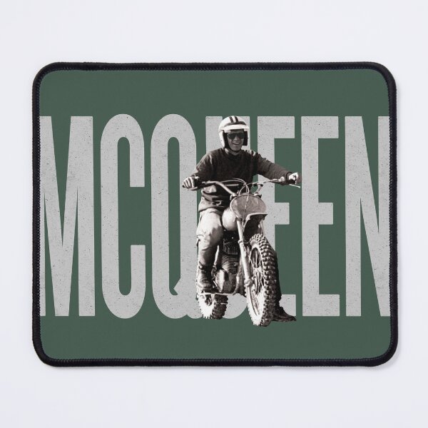 Item preview, Steve McQueen on classic Husky - on Green designed and sold by boltjesdesign.