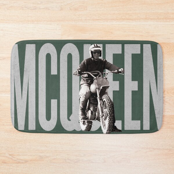 Artikelvorschau, Steve McQueen auf klassischem Husky – auf Grün entworfen und verkauft von boltjesdesign.