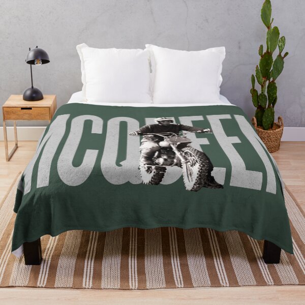 Item preview, Steve McQueen on classic Husky - on Green designed and sold by boltjesdesign.