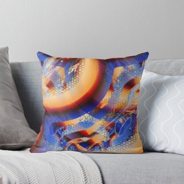 Item preview, Orange arches on blue designed and sold by Tiia Vissak.