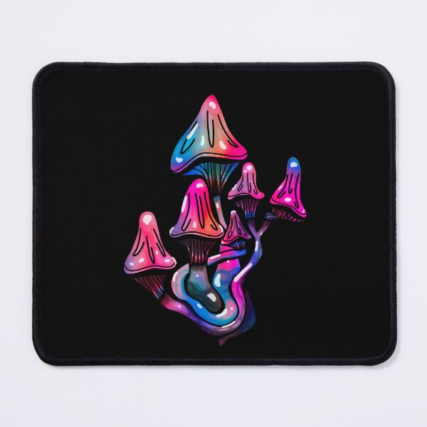 Item preview, Rainbow Mushroom Cluster - Trippy Mushroom Art designed and sold by mikeymadness.