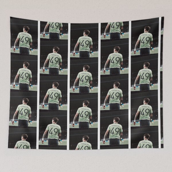 Item preview, Alejandro Garnacho Throw Pillows designed and sold by DASClothingCo.