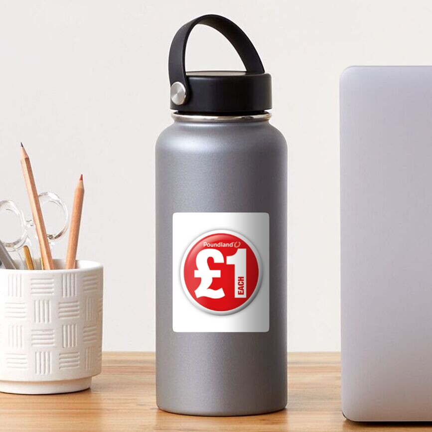 "Poundland" Sticker for Sale by iam2D Redbubble