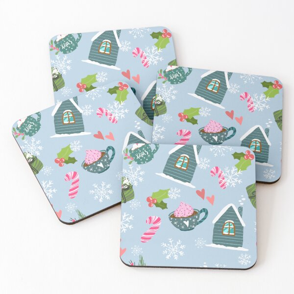 Item preview, Cozy winter cabin winter aesthetic pattern designed and sold by pinkyfish1010.