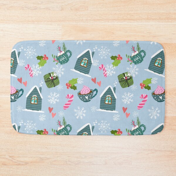 Item preview, Cozy winter cabin winter aesthetic pattern designed and sold by pinkyfish1010.