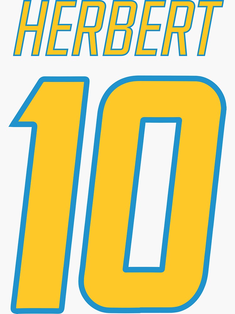 Justin Herbert LA Chargers Signed Jersey Yellow #10 SIGNED AT TRAINING CAMP