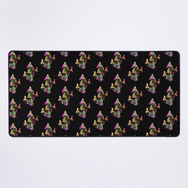 Item preview, Rainbow Mushroom Cluster - Trippy Mushroom Art designed and sold by mikeymadness.