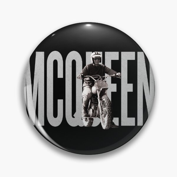 Item preview, Steve McQueen on classic Husky - on Black designed and sold by boltjesdesign.