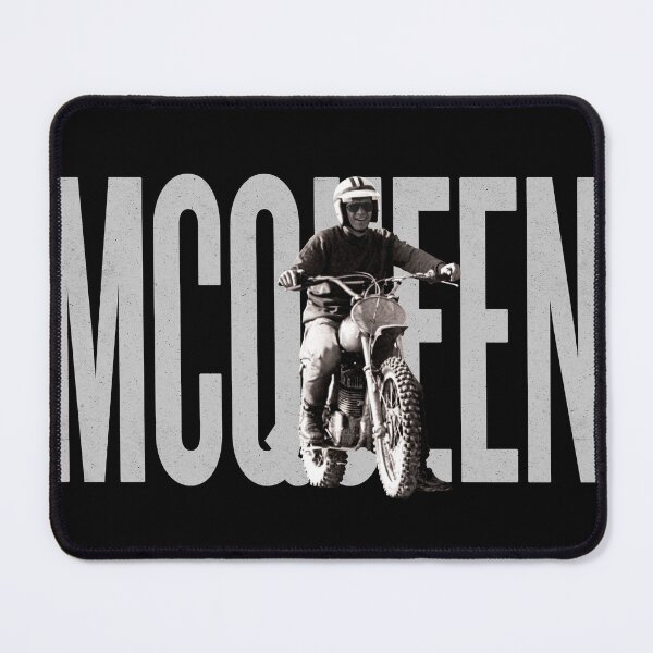 Item preview, Steve McQueen on classic Husky - on Black designed and sold by boltjesdesign.