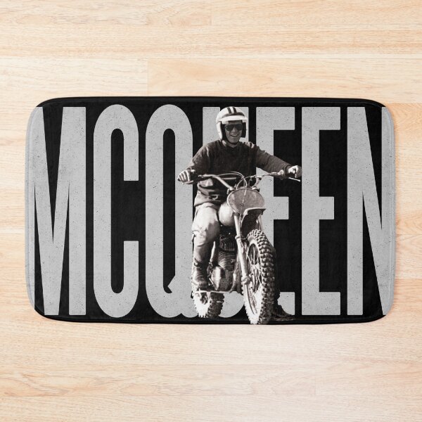 Item preview, Steve McQueen on classic Husky - on Black designed and sold by boltjesdesign.