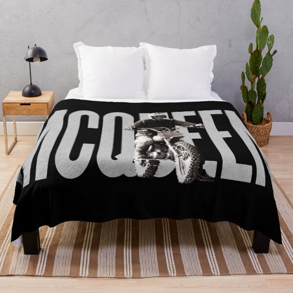 Item preview, Steve McQueen on classic Husky - on Black designed and sold by boltjesdesign.