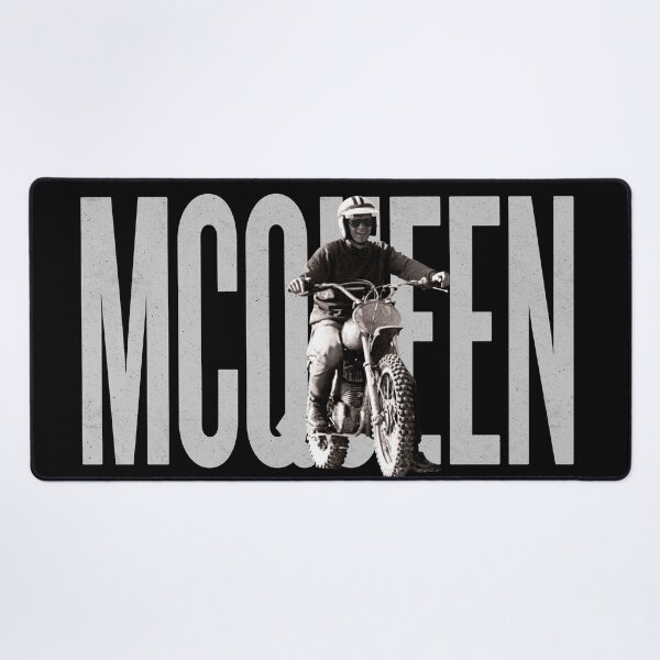 Item preview, Steve McQueen on classic Husky - on Black designed and sold by boltjesdesign.