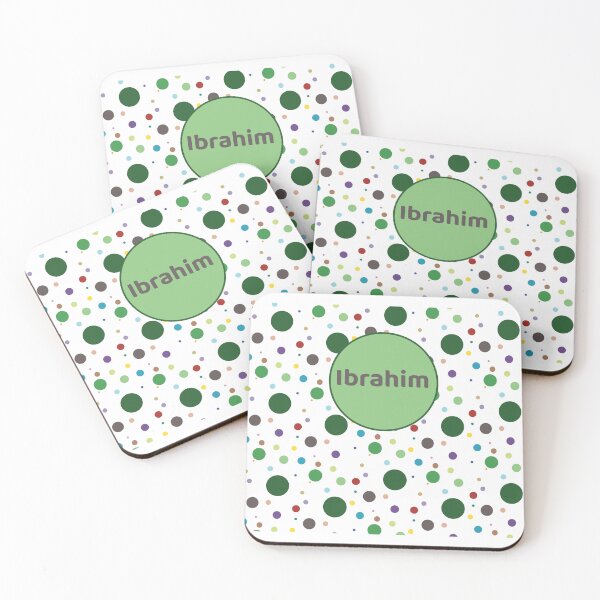 Item preview, Ibrahim Green Spots in English designed and sold by HalunaHappy.