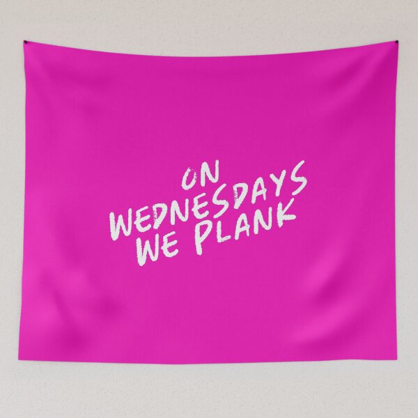 Item preview, On Wednesdays We Plank Planking Funny Fitness Workout Exercise Graphic Design designed and sold by QuanJewelry.