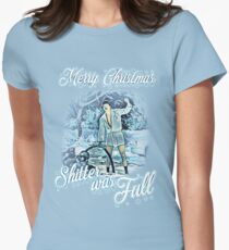 Shitter was full Women's Fitted T-Shirt