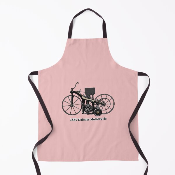 Item preview, Vintage 1885 Daimler Gasoline Powered Motorcycle Illustration URM designed and sold by urmaddad.