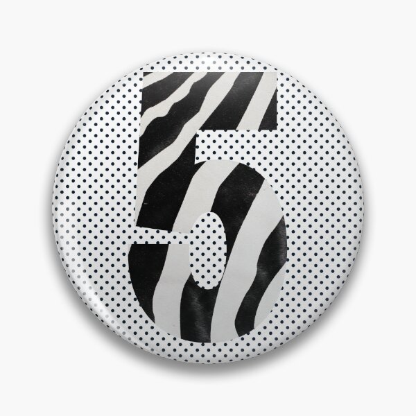Item preview, Zebra Pattern No.5 Number five Mono Five Years Old Birthday Sport Squad Trasparent designed and sold by 27th-Tee.