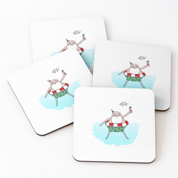 Item preview, Funny Christmas Card - Santa on Vacation designed and sold by StudioHitsu.