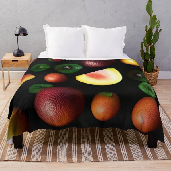 Item preview, illustrations of fruits in black background designed and sold by optimusprime39.