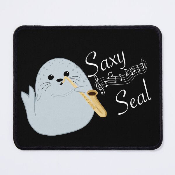Item preview, Saxy Seal - Minimus - White Text designed and sold by SassySeals.